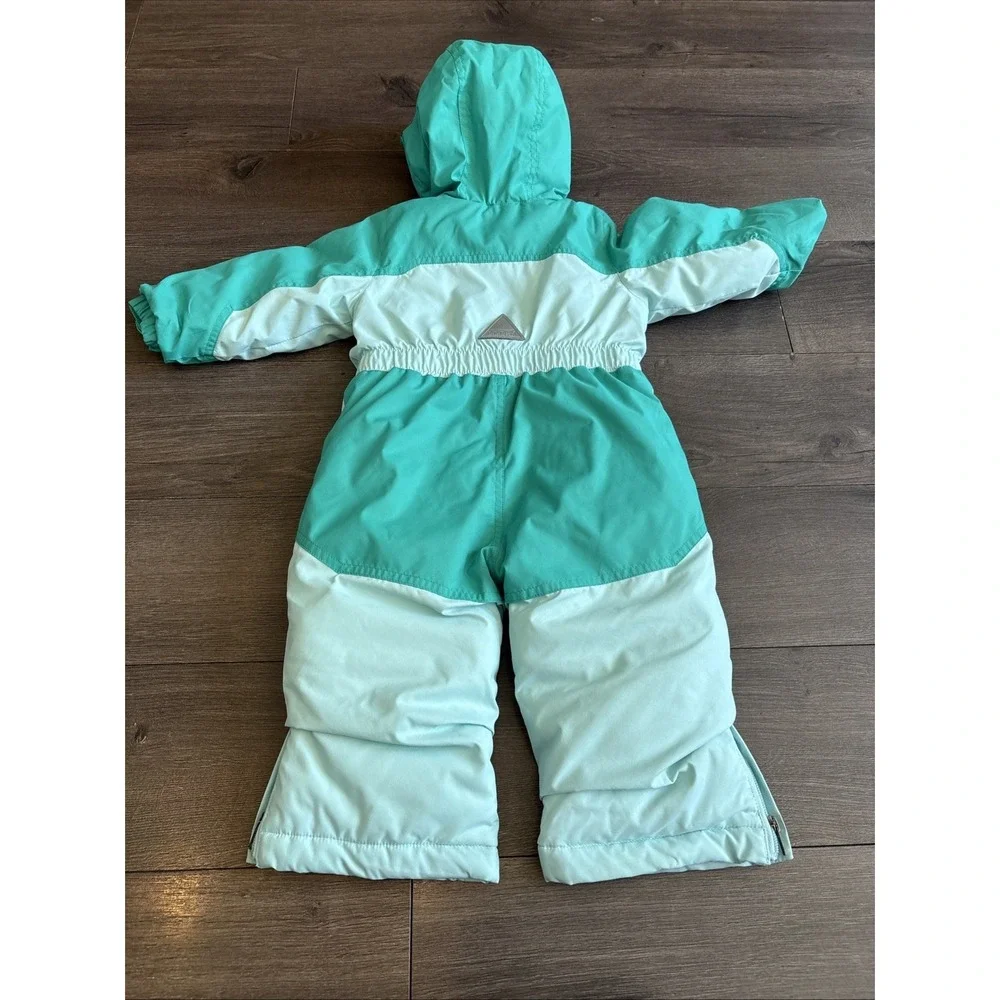 L.L. Bean Toddlers Cold Buster Snowsuit One Piece Hooded 12-18 Months‎ Green